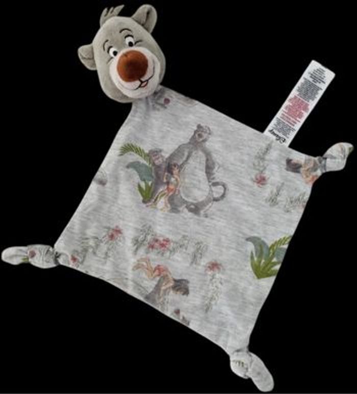 B6076❤️ Doudou Plat Mouchoir Ours Baloo Livre De La Jungle Disney Primark