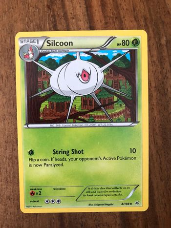 Pokemon Carte Silcoon - Éclat de Dragon Numéro 4/108 HP 80