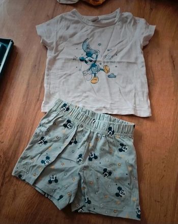 Ensemble été Mickey 12 mois