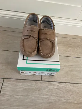 Mocassins cuir scratch portés 1 fois
