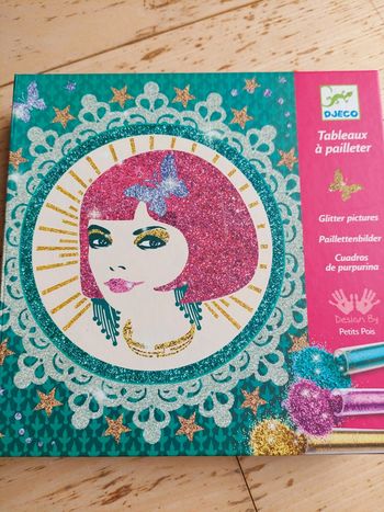 Coffret tableau à pailleter