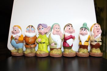 Disney lot figurines vintage nains de Blanche-neige