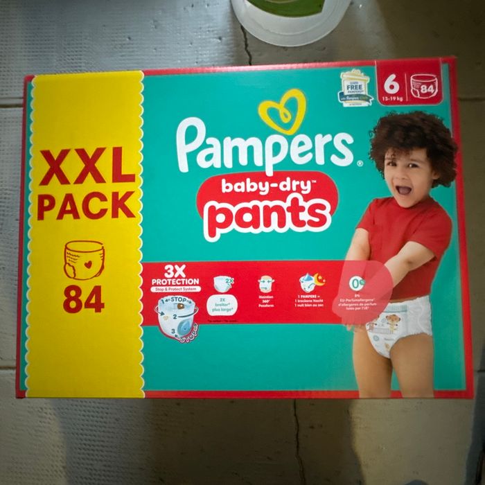 Pampers couché pants culotte xxl pack taille6
