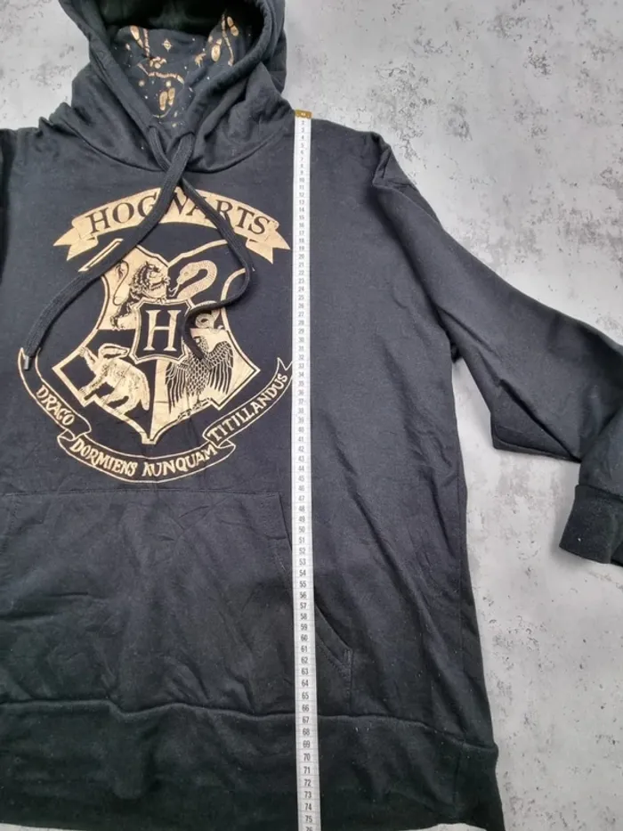 Pull à capuche Harry Potter noir/doré, XXL Hommes - photo numéro 8