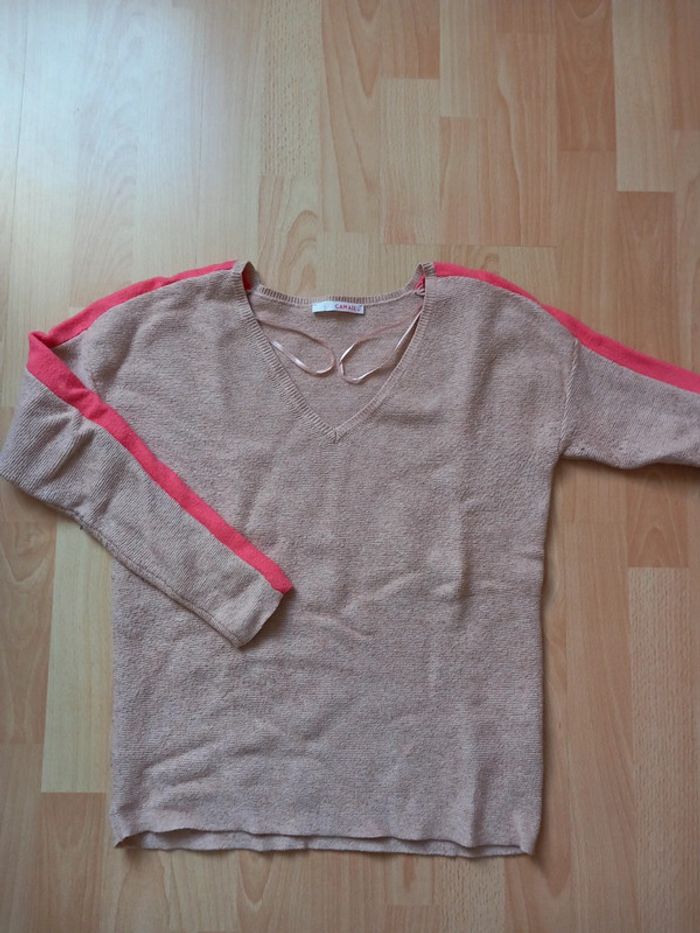 Lot 2 pull Camaïeu taille S bon état. - photo numéro 7