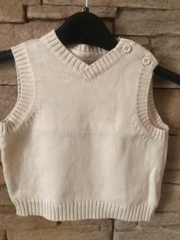 Pull sans manche 3 mois