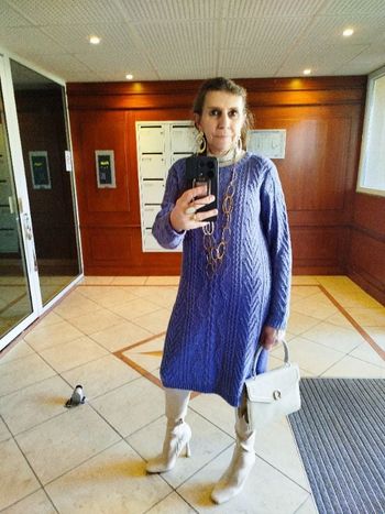 Robe 👗 pull Bleu Bonheur 38/40