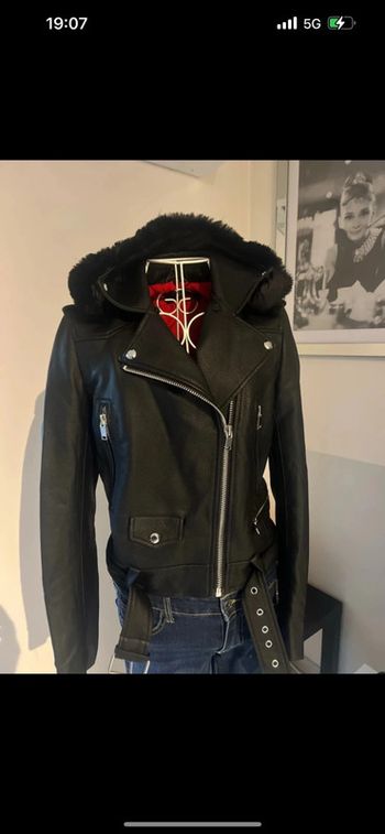 Veste similicuir Zara taille S