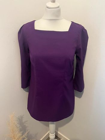 Blouse violette Morgan S comme neuve