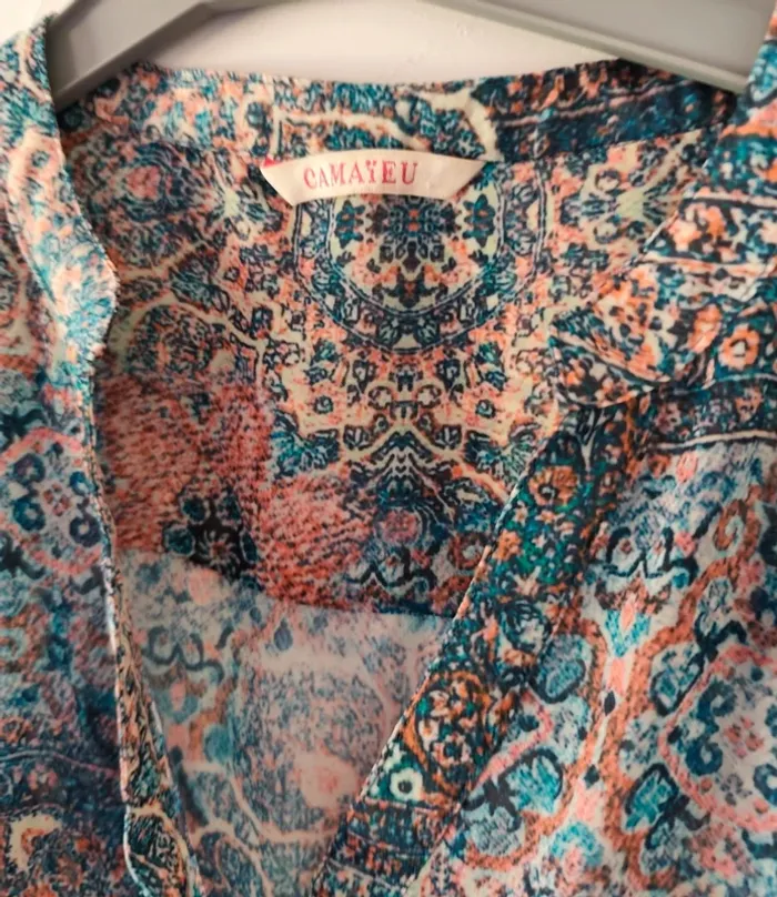 Sublime blouse voile camaïeu taille 38 - photo numéro 3