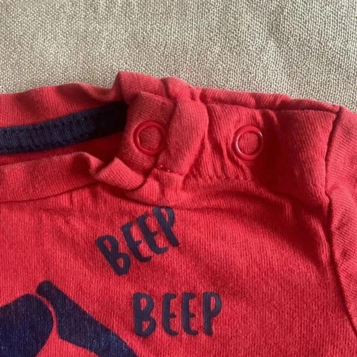 🌟 T-shirt bébé "Vroom Beep Beep" 🌟 - photo numéro 3