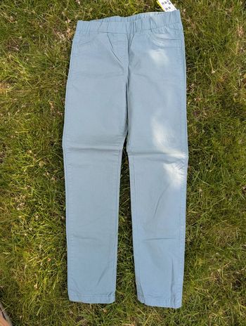 Jegging bleu gris 8 ans fille