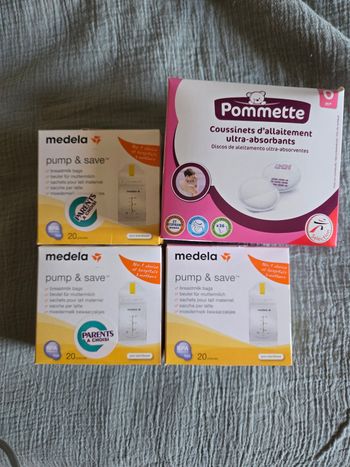Poches conservation lait maternel