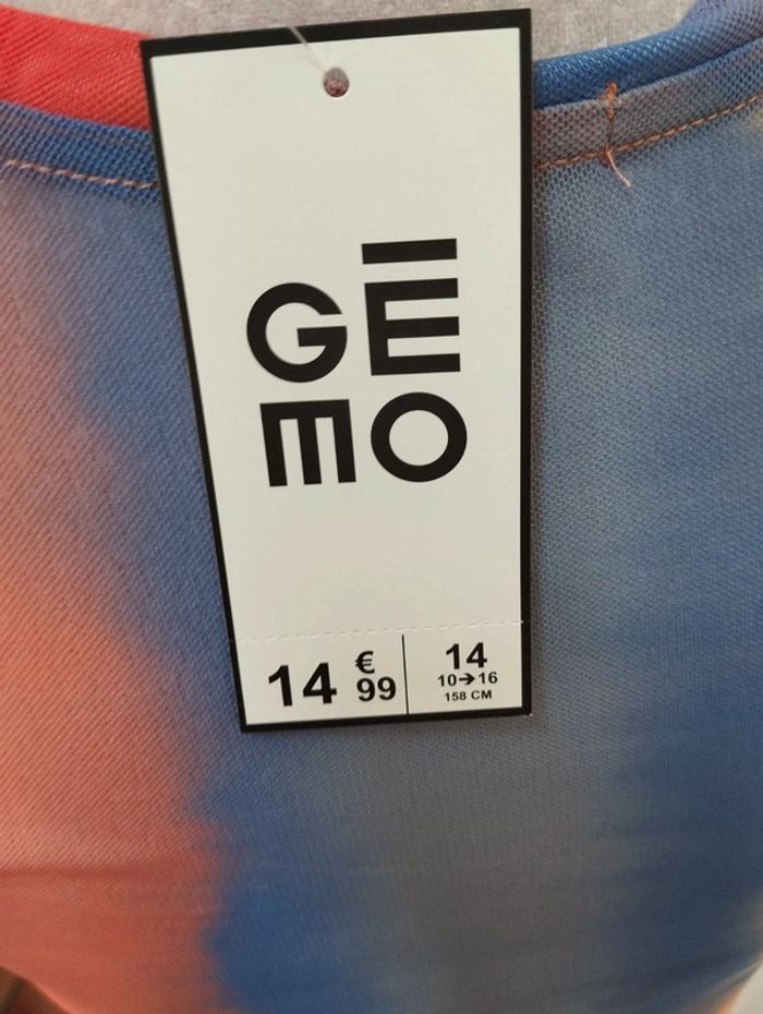 Robe courte d'été multicolore gemo 14 ans - photo numéro 4