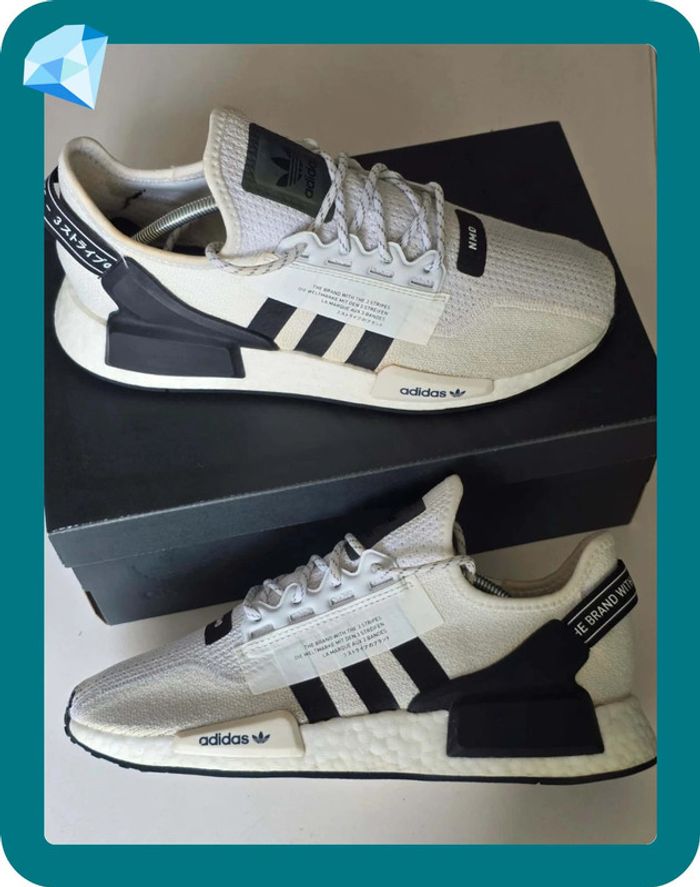 Adidas nmd r1 v2 blanche avec facture - photo numéro 2