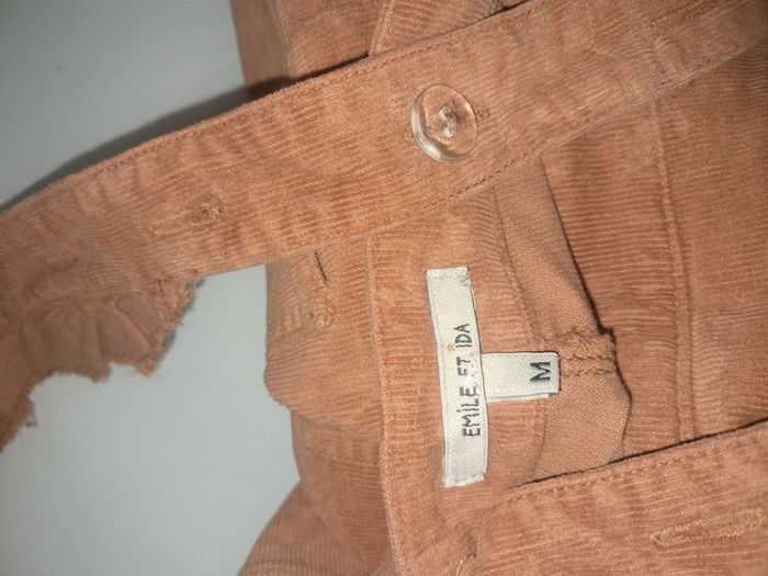 Emile et Ida salopette velour marron T.38 en tbe - photo numéro 12