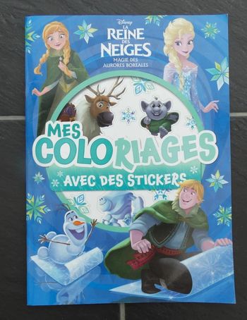 Livre de coloriages et stickers "Reine des Neiges"