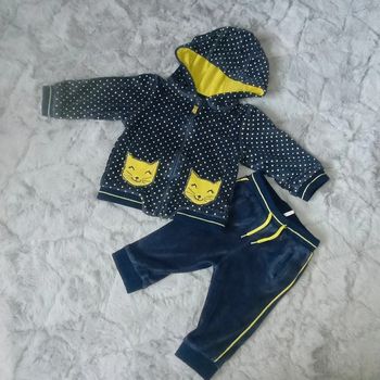 Superbe ensemble en velours 9 mois 🌹 Orchestra 🌹 très bon état