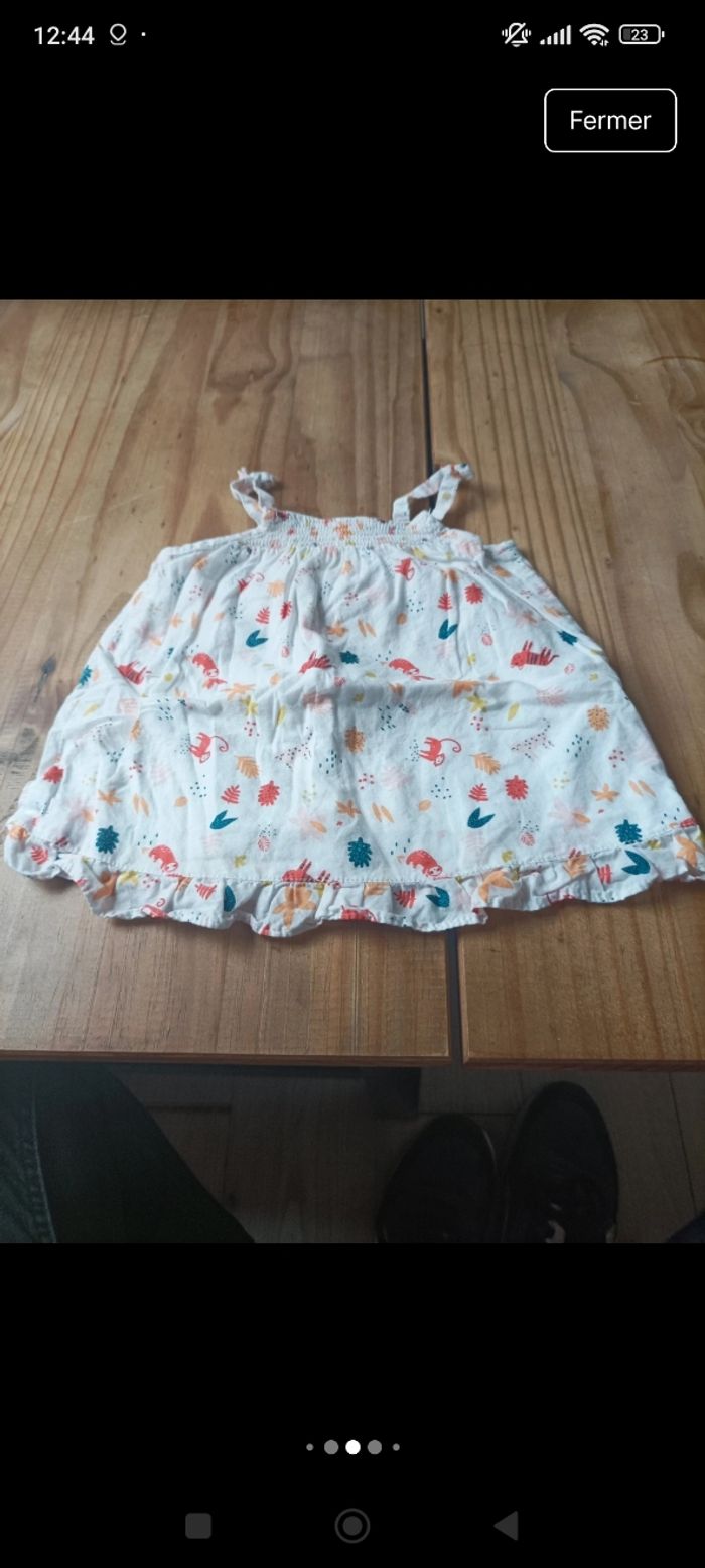 Robe salopette est combi short bébé fille - photo numéro 10