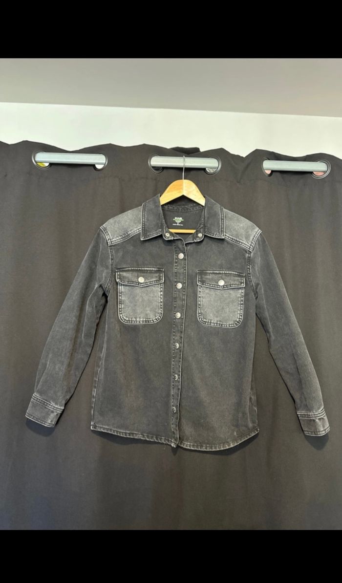 Veste denim noir