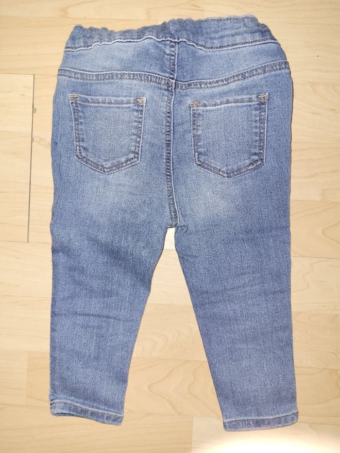 Jean fille Taille 9/12 mois H&M - photo numéro 3