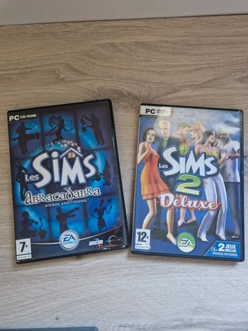 Lot de 2 jeux pc les sims