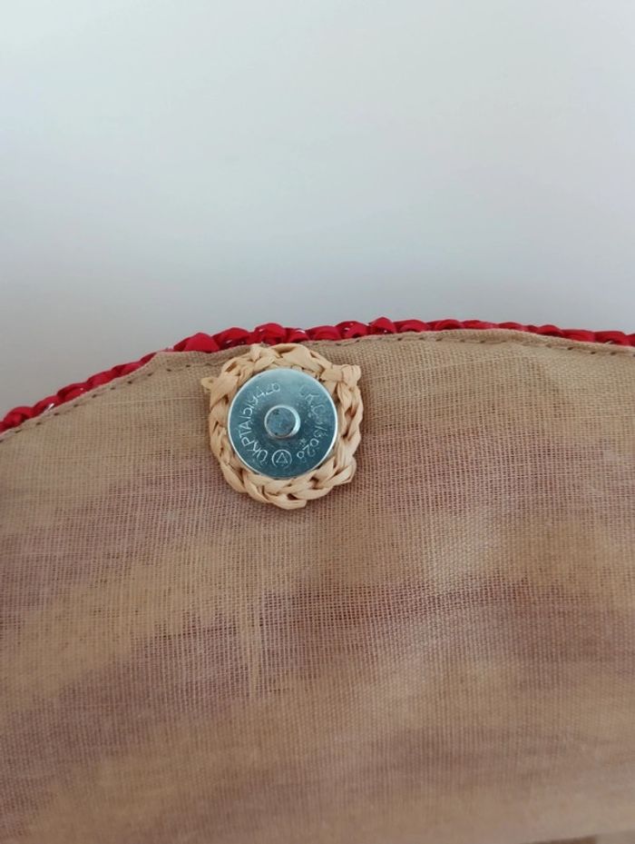 Sac à main / pochette tressé en raphia - photo numéro 3