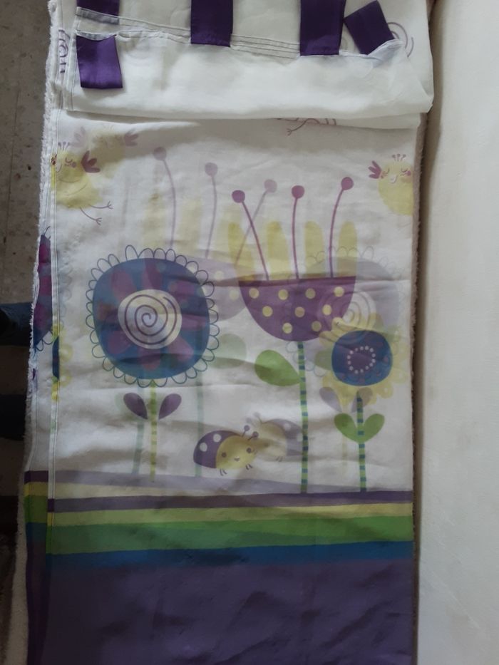 Parrure de lit + paire de voilages - photo numéro 2