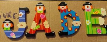 Lettre prénom porte JADE