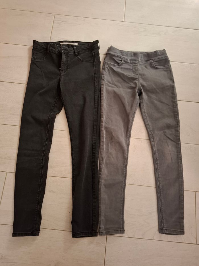 Lot 2 jegging 10 et 12 ans zara et verbaudet - photo numéro 3