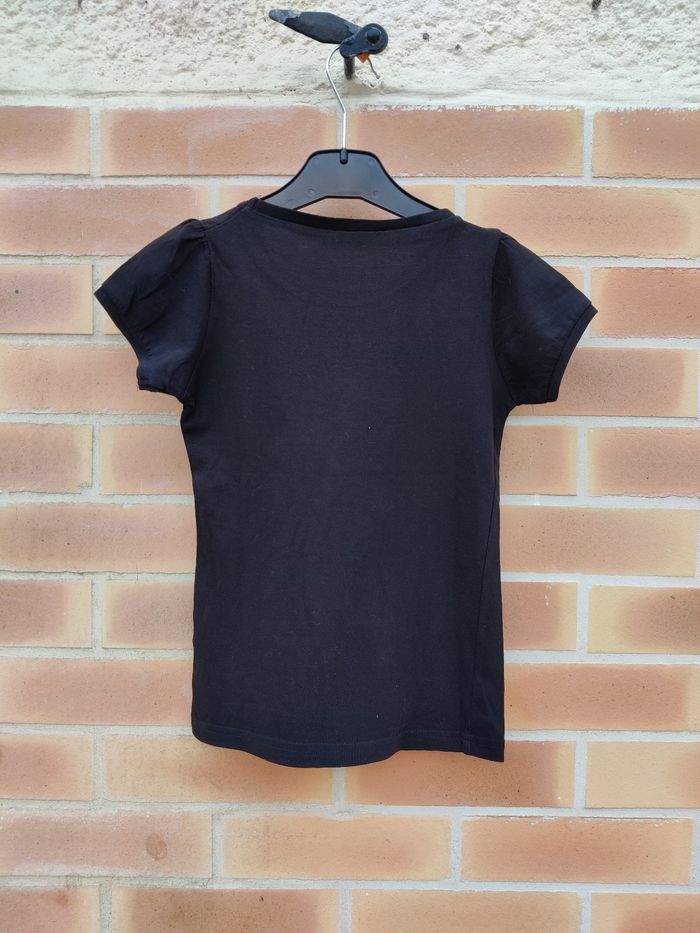 T-shirt fille 8 ans noir Vinyl Fraise neuf - photo numéro 2