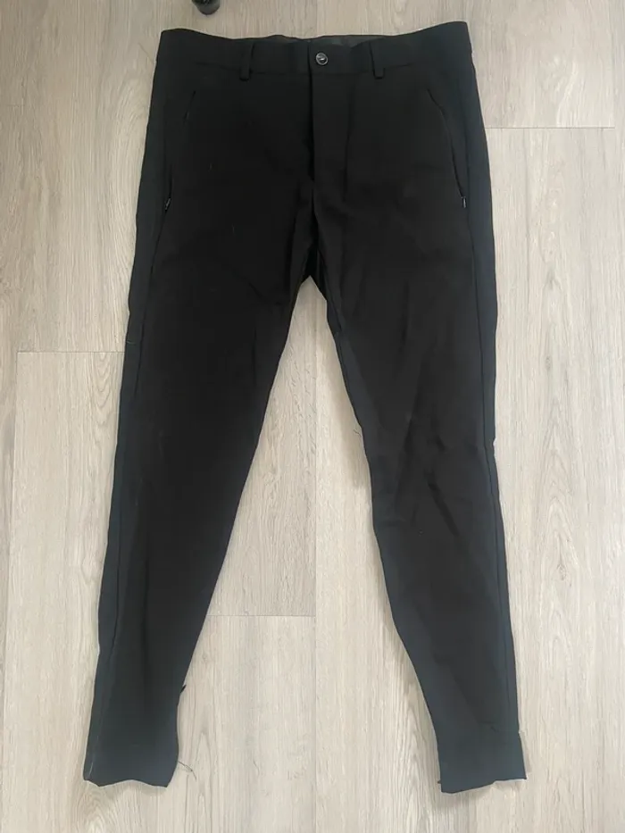 Pantalon Zara, noir, homme