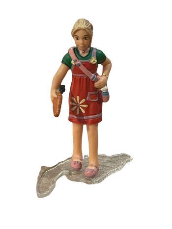Figurine Schleich jeune fille avec carotte N•13905