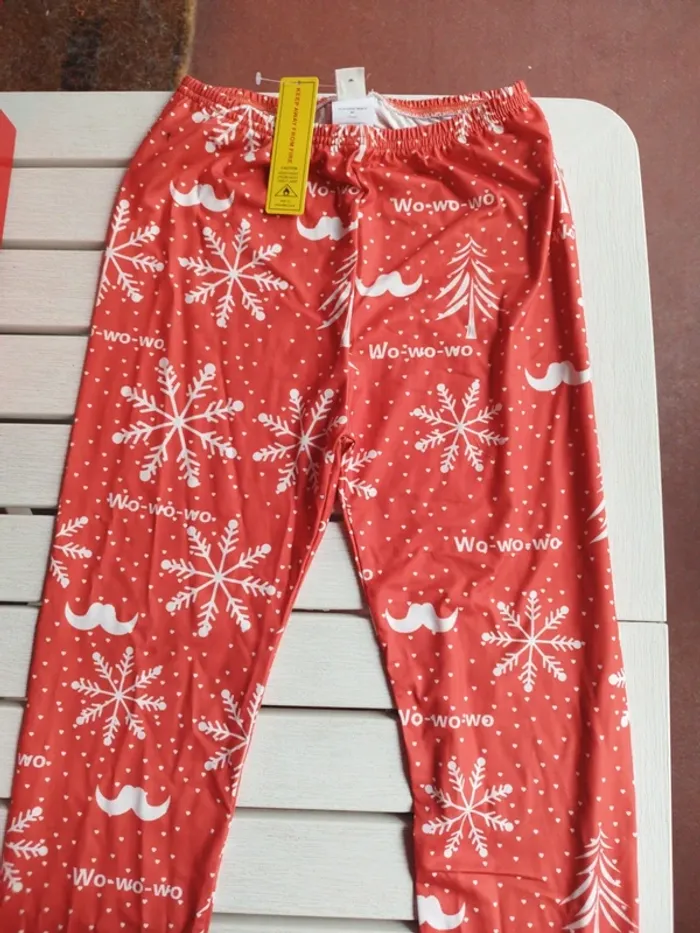 Lot de 2 Leggins pantalon Noël enfant 11/12 ans - photo numéro 2