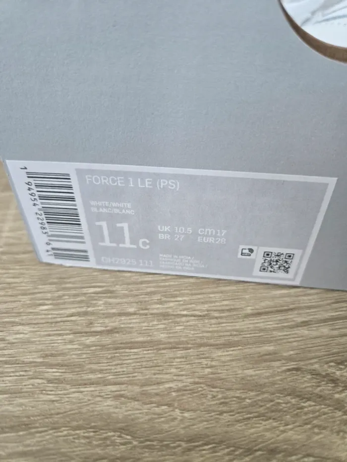 Nike air force 1 taille 28 neuves blanche - photo numéro 9