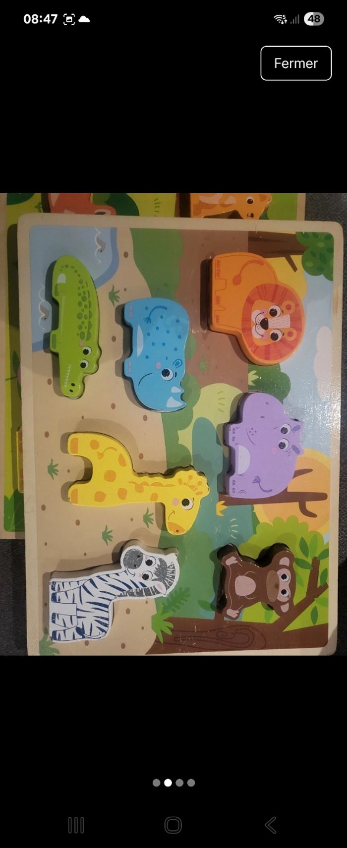 Lot 4 puzzles bois - photo numéro 2