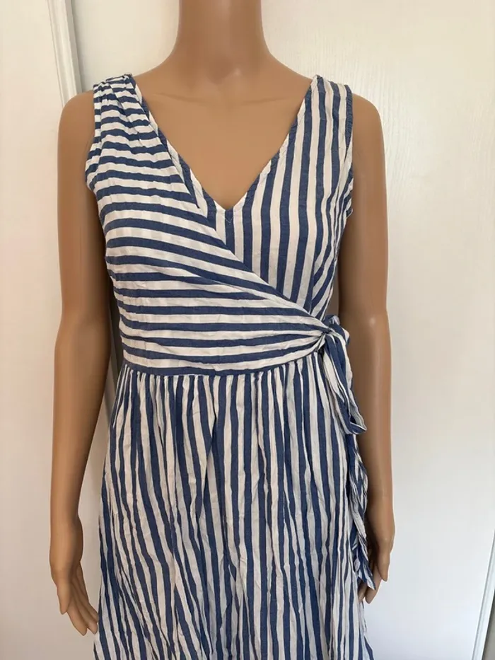 🛑robe bleu clair/blanche🛑T.36