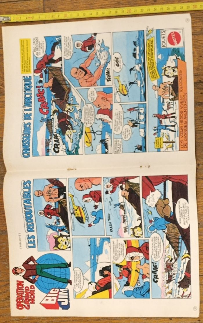 Ancien poster Big Jim 1977 Les redoutables chasseurs de l'Arctique vintage - photo numéro 3