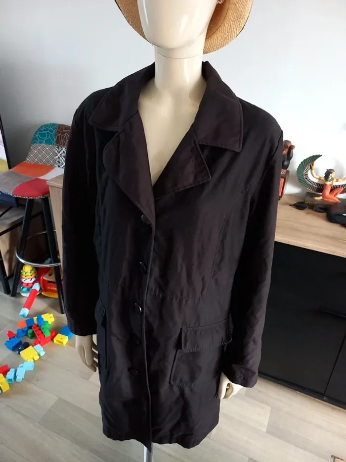 Manteau long noir L/XL - photo numéro 4