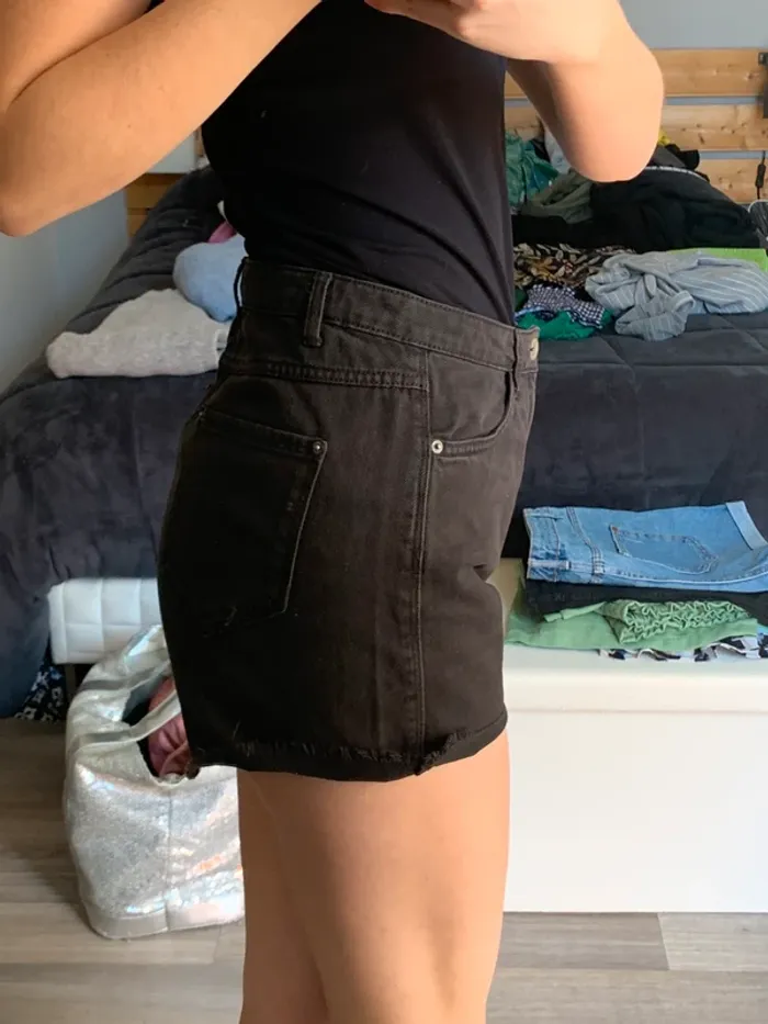 Short en jeans coupe droit - photo numéro 2