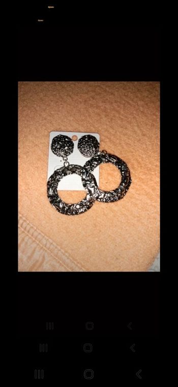 Boucles d'oreilles argentées