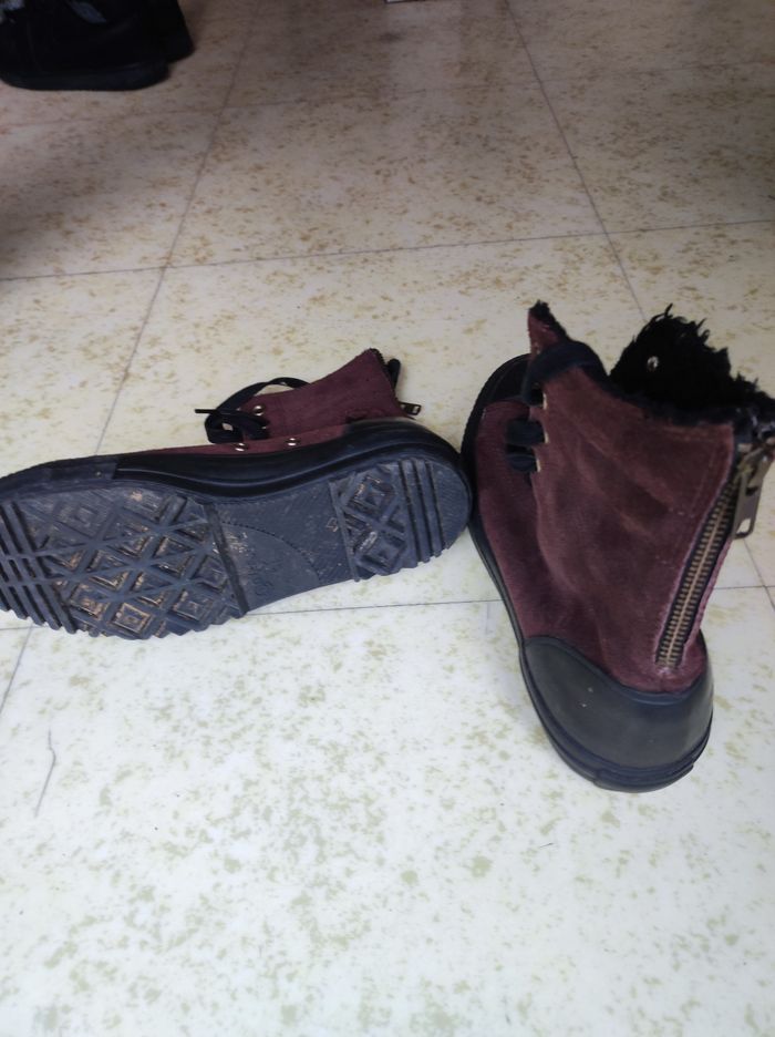 Basket femme converse en nubuck marron 38 En très bon état - photo numéro 4