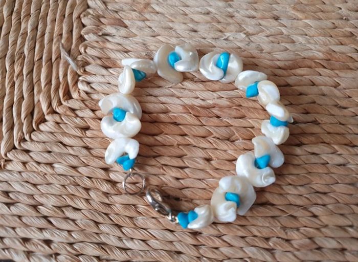 Bracelet nacre et turkoise