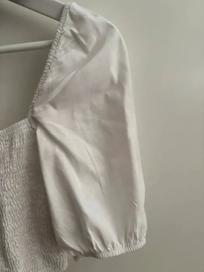 Crop top blanc Primark t. 36 parfait état - photo numéro 4