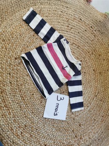 Haut manches longues 3 mois