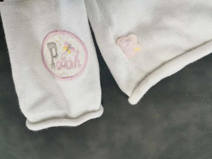 Gilet 👣 blanc,  Disney Winnie, 3mois/60cm - photo numéro 5