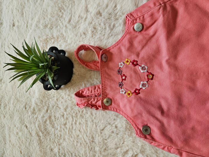 🌟 robe en jean rose - Taille 12 mois - photo numéro 3