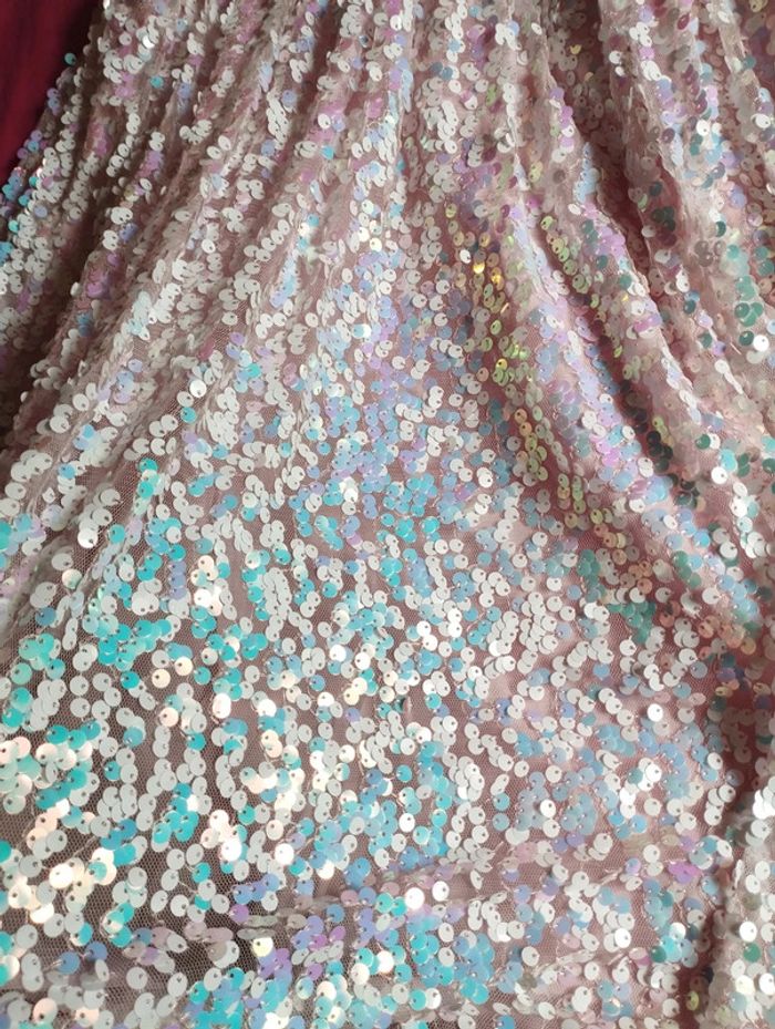 Magnifique robe a sequins Vertbaudet taille 12 ans neuve avec étiquette - photo numéro 5