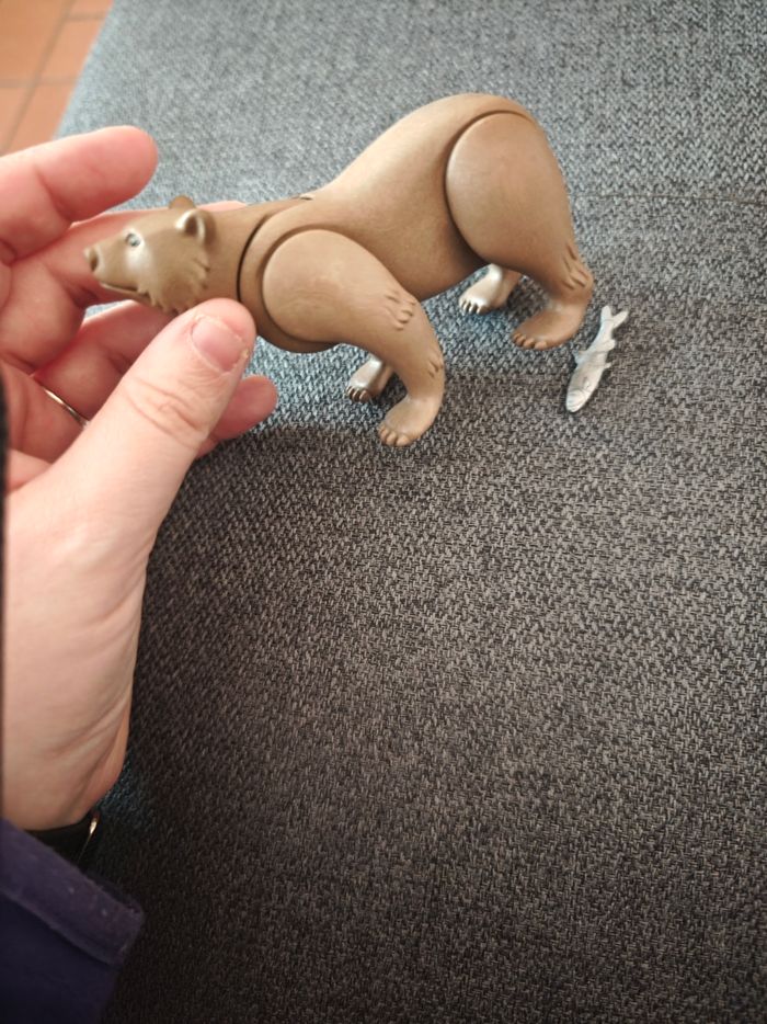 Playmobil - Ours brun et son poissons 🐟 wiltopia - photo numéro 2