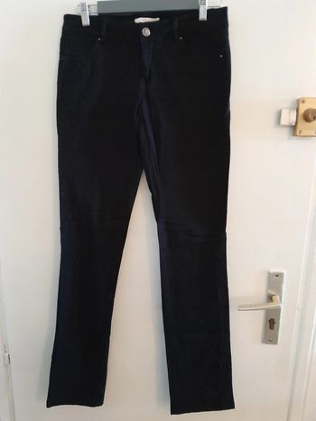 Jeans femme, couleur noir, taille 40, Marque Camaieu